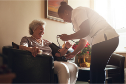 companion monitoring her patient